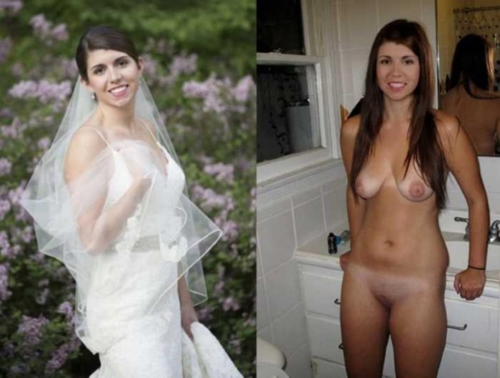 Brides dressed and undressed