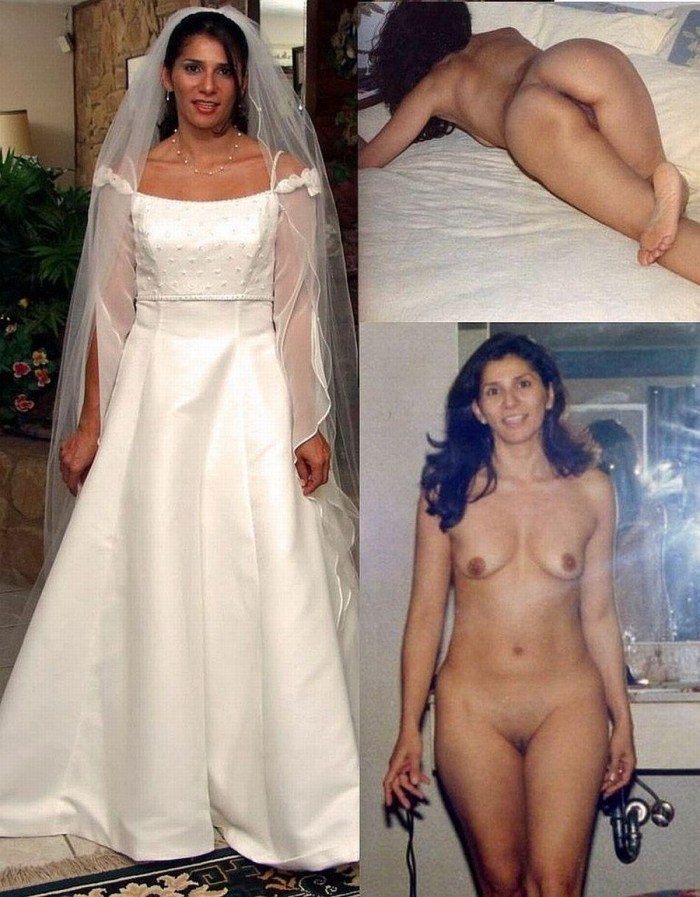 Brides dressed and undressed
