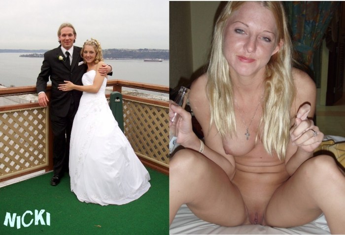 Naked brides in clothes and without
