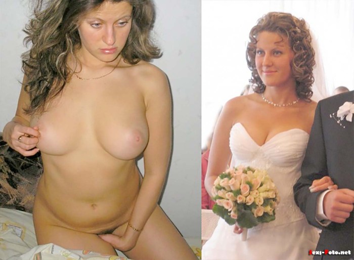 Brides dressed and undressed