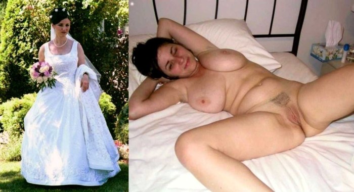 Naked chubby brides