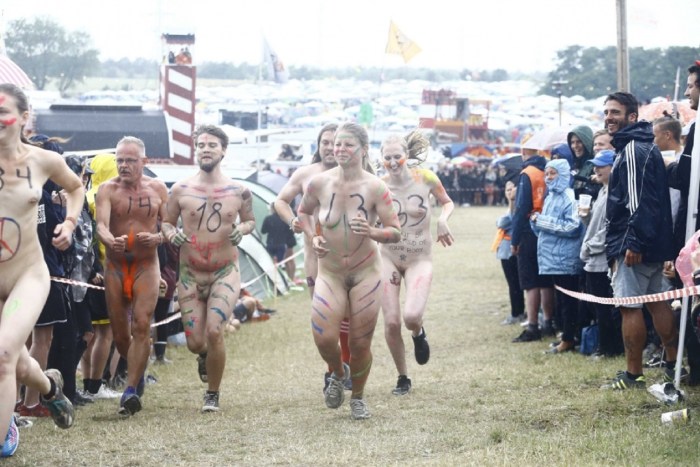 Old Women Naked at the festival