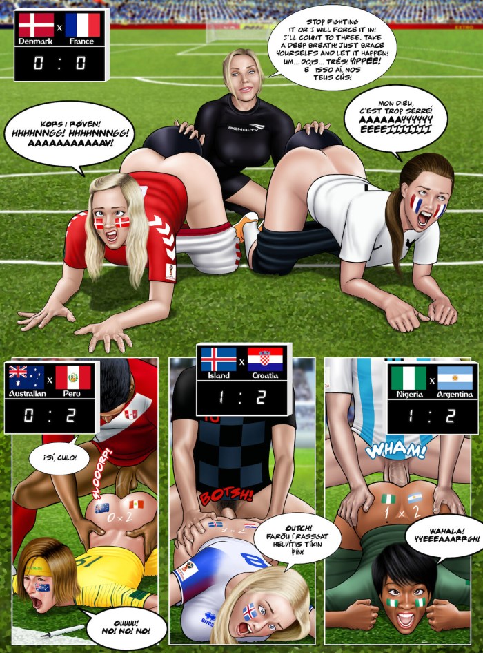 Hentai on the football field