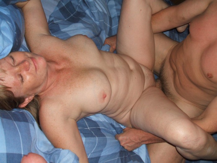 Mature couples sleep naked