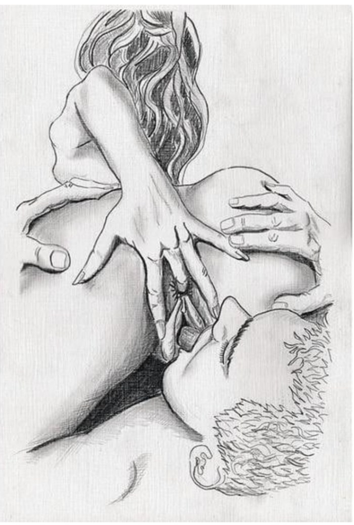 Erotic drawings with a simple pencil