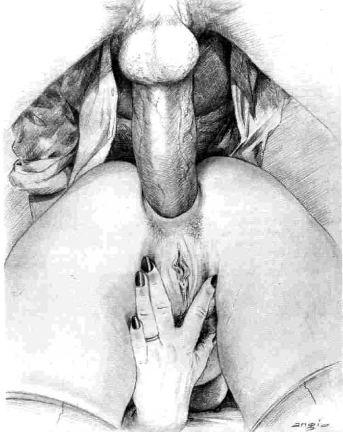 Erotic drawings with a pencil