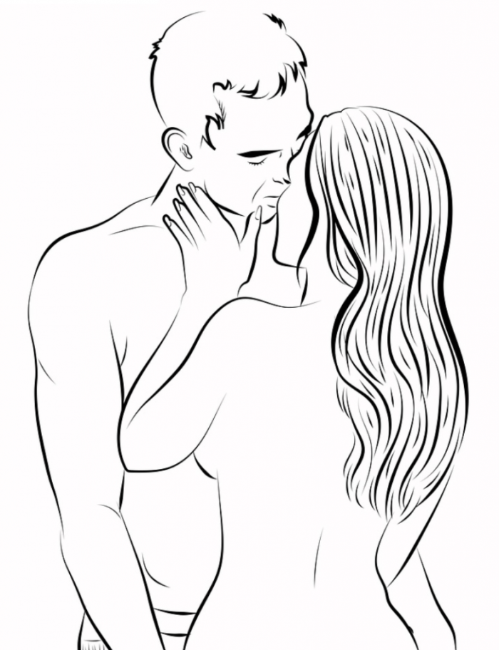 Erotic drawings with a pencil