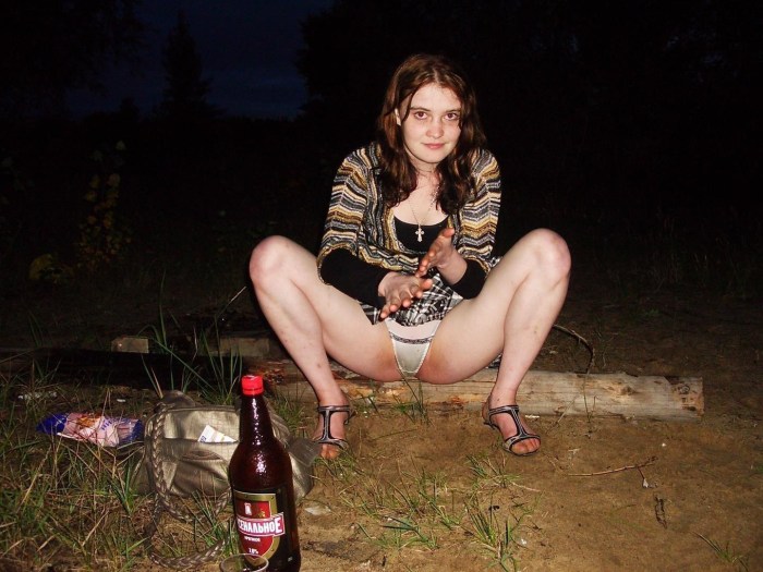 Drunk village girls