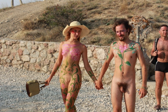Neptune day in Koktebel Naked