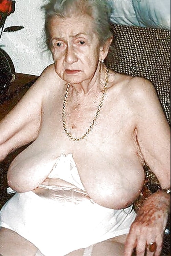 Tits of an old decrepit grandmother
