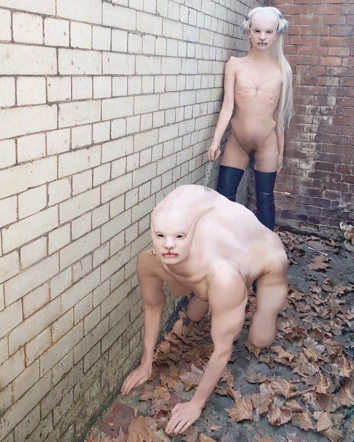 Strange naked people from social networks