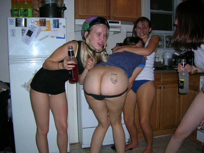 Naked butt of drunk Russian women