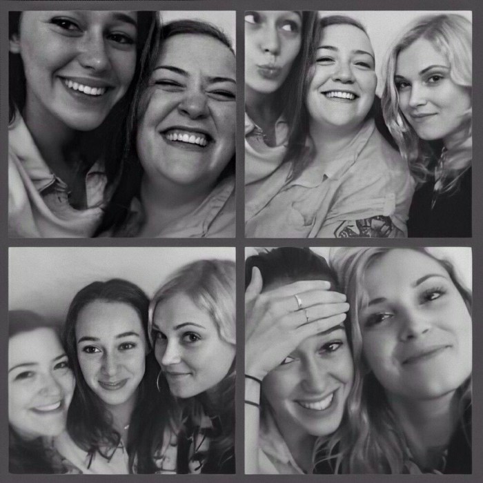 Eliza Taylor and Alicia Debrem Carrie