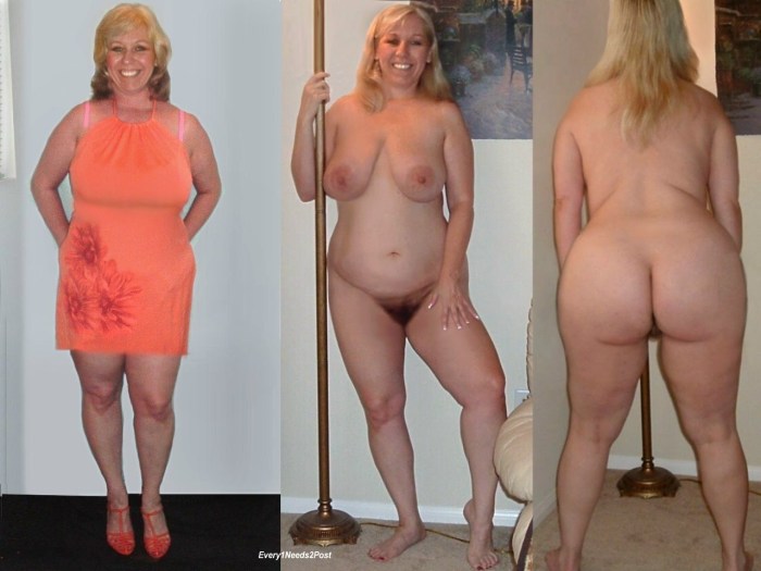Mature thick dressed striped