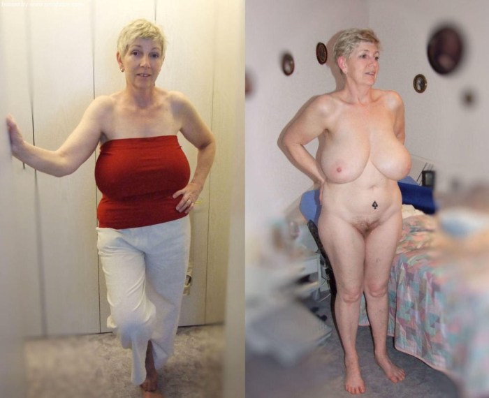 Grandmothers dressed and undressed