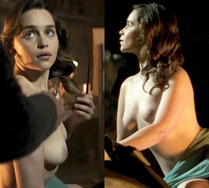 Emilia Clark is naked
