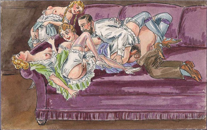 Pornographic illustrations
