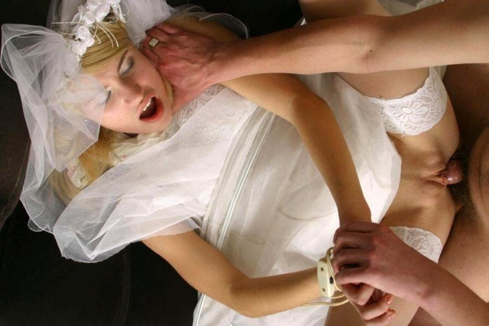 Naked brides after the wedding