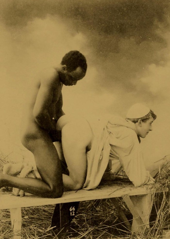 Naked men of the beginning of the century