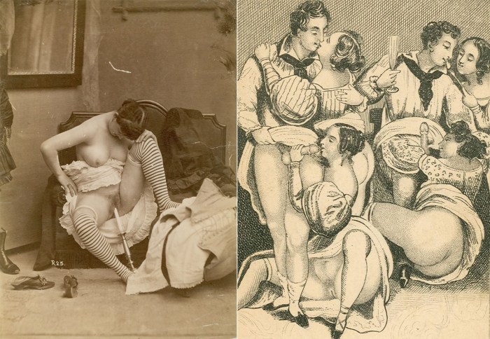 Retro fucking in a brothel