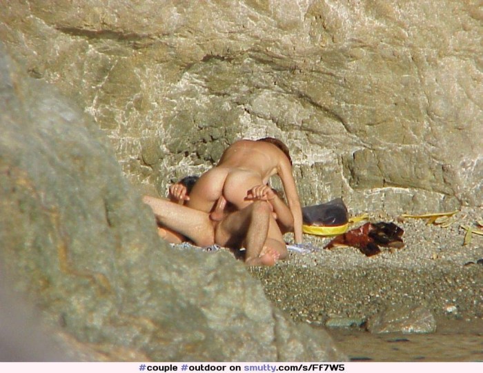Spied on a wild beach