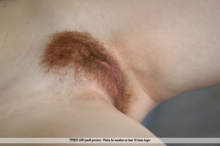 Red pubic hair in girls