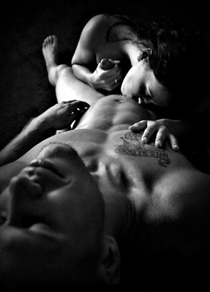 Erotic photo shoot of the couple