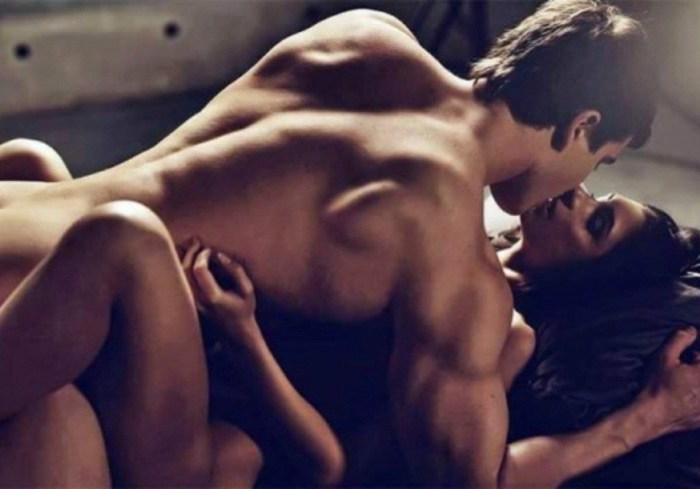 Erotic girls with a man