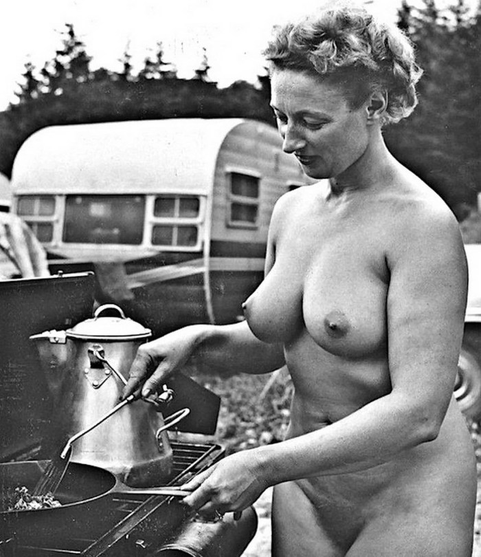 Soviet naked women in the country
