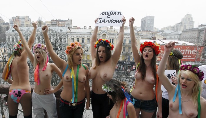 Ukrainian girls topless