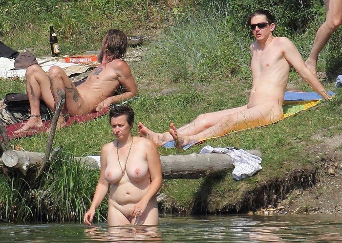 Family picnic naked